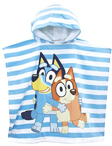 Bluey Toalla niños o niñas | Poncho con Capucha para niños | Toallas de natación, Piscina y Playa.