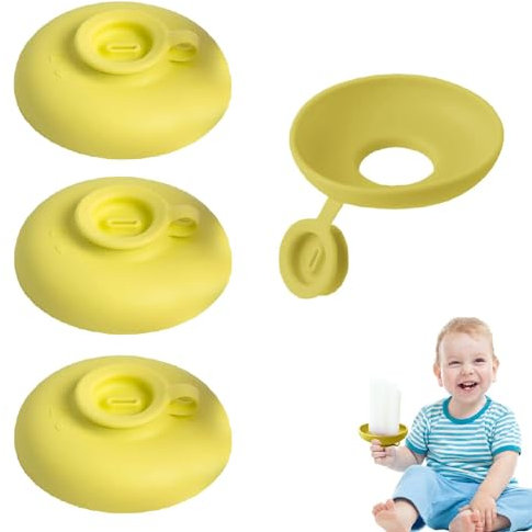 Drip Popsicle Holder, 4 Food-Grade Silicone Popsicle Holders for Kids, Reusable Round Ice Lolly Holder Drip Catcher, Colorful Treats Ice Pop Holder Ice Cream Holder for Summer Pool Party