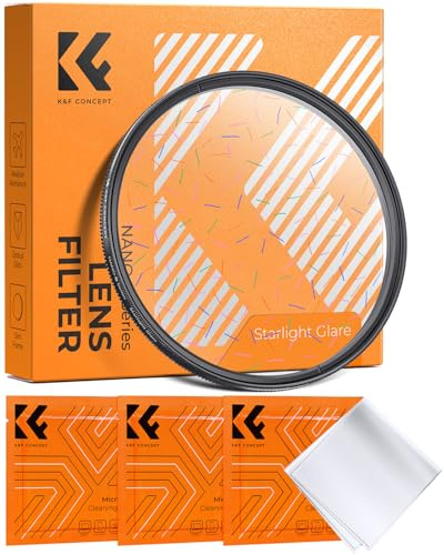 K&F CONCEPT 62mm Farbiger Lichtstreifen-Filter | bunte Lichtstreifen-Effekte,Optisches Glas,Nano-Basic,FE101