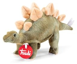 Trudi Stegosaurus Plüsch-Dinosaurier, Geschenk zum Geburtstag und Weihnachten | 24X13X8cm Grosse XS | Prähistorische Tiere | Modell 51182