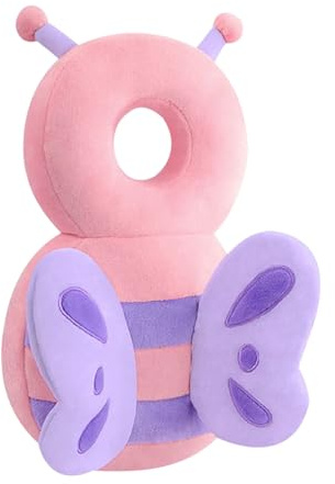 SEPSCO Protector Cabeza Bebe, Mochila Protectora Cabeza Bebé Anticaida Almohada Seguridad Protección Espalda Cojín Suave Ajustables Transpirable para Edad 4-24 Meses Bebé Aprende Gatear y Caminar