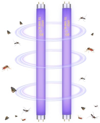 RZCOMP Fly Killer Bulbs 13in UV Replacement Tubes for 10/20W Electric Fly Insect Killer/Bug Zapper T8 F10W UV Lamp Tubes (2 Pack)