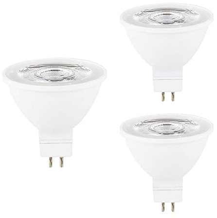 ZRJIA Lot de 3 MR16 GU5.3/GX5.3 6w 230V 600LM No Dimmable 120° LED Ampoule Projecteur Spotlight de Plafond Remplacement d'ampoule Halogène 60W Éclairage de Rail Encastré Blanc Froid 6000K