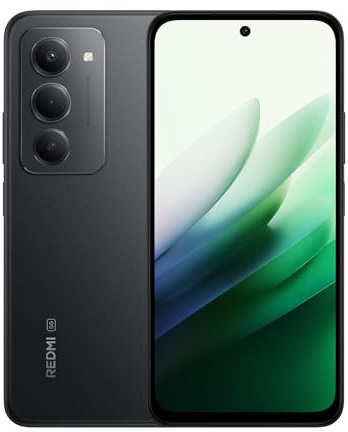 Xiaomi Redmi 15 5G Smartphone 4GB+128GB, Massive 7000mAH Battery, 144Hz 6.9 FHD Display, Quad-curved Design, 50MP AI Dual Camera, 33W Fast Charging Midnight Black (2 Years Warranty+No In-box Charger)