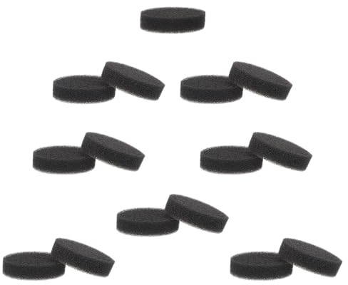 Alipis 15pcs Reusable Black Sponge Makeup Brush Cleaner Set Compact Dry Cleaning Sponges for Quick and Easy Brush Cleaning Box Suitable for Women