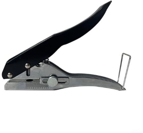 Pinza perforatrice portatile a foro singolo per carta A4 fino a 20 fogli di cartone, foto, carte d'identità, carte bancarie, supporto in PVC, spessore 0,5 mm