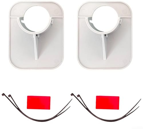 Poolschlauch-Halterung, 1 Paar, aus ABS für 26–38 mm Schläuche, um Ansaugdüsen ausgerichtet zu halten und den Wanddruck zu reduzieren (2 Stück grau)