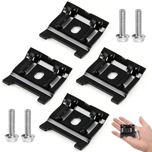4 Stück Halteklammer Halterung, Batteriehalter-Halteklammer & Schraube Batterie-1J0803219 Halterung Halteklammerhalterung Metall Mit Schraube Batteriehalterung für Auto SUV Klemmleiste für Autobatteri