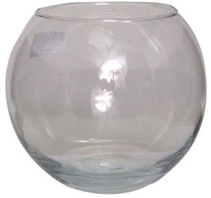 12 x 8 (20cm) Clear Glass Fish Bowl Bubble Ball Table Wedding Display Vase