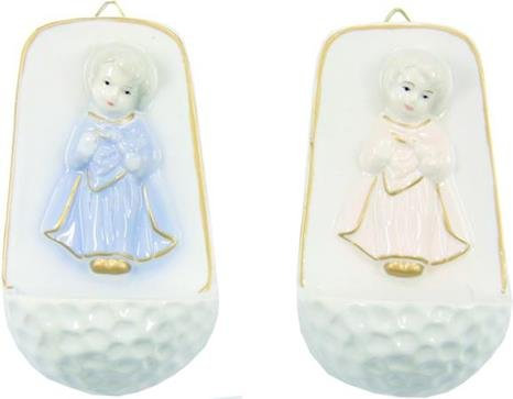 Unbekannt Schutzengel Weihwasserkessel 2tlg. Höhe 10,2cm