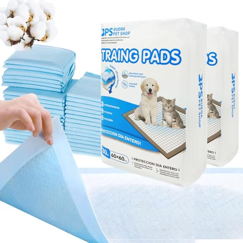 BPS® Trainingsunterlagen für Hunde / Katzen, parfümiert mit Pheromonen, die Welpen anlocken und somit das Training erleichtern (60 Stk., 60 x 60 cm) - BPS-2168 x 2