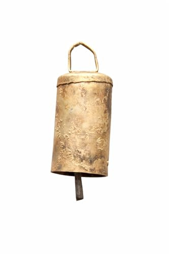 Seis campanas de hojalata redondeadas de 8,9 cm de alto con campana de metal