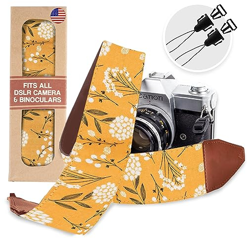 Art Tribute Frühlingsblumen kameragurt für alle DSLR-Kamera. Baumwolle eleganter universal DSLR-Strap, halsschulter kameragurt für Canon, Nikon, pentax, Sony, fujifilm und digitalkamera