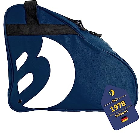 BEST SPORTING Tasche für Inlineskates und Schlittschuhe Mit Verstellbarem Trageriemen in Marine - Große Inliner-Tasche