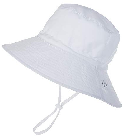 DRESHOW Gorro de Sol para Bebé Gorro Bebe Verano Gorros Proteccion Solar UV Bebe Niño Niña Gorra Playa con Correa Ajustable para la Barbilla UPF 50+