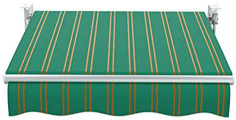 Tende da Veranda da Giardino Tendalino A Prova di Sole E Pioggia, Tendalino Parasole A Scomparsa Manuale, per Casa Giardino Esterno Cortile, con Pedivella in Lega di Alluminio E Manovella