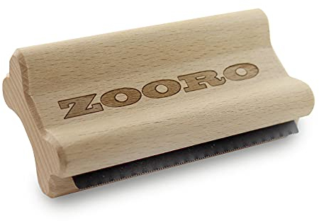 Leiky Zooro Haustierkamm Holzkamm mit Stahlzinken für Kurzhaarhunde und Katzen