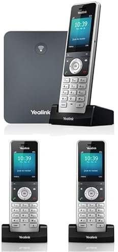 Yealink IP Phone W76P Bundle of W70B Base and W56H handset + 2-Unit W56H Handset (2 x W56H)