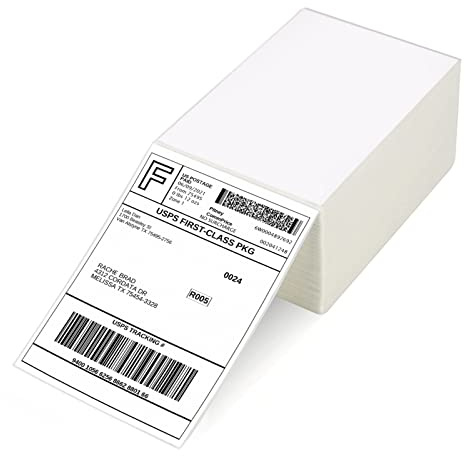 MPRT 4x6 Direct Thermal Shipping Labels - Pack of 500 Fanfold, Perforated - Compatible With Zebra, Rollo, MUNBYN, iDRPT Printers