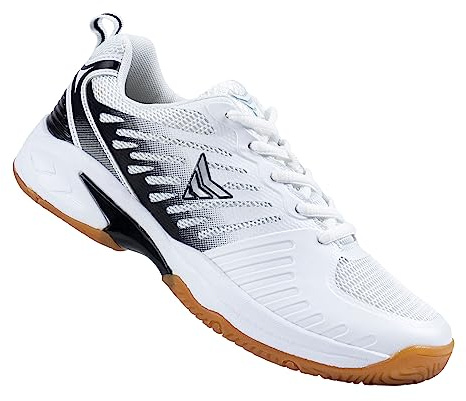 Nordcore Scarpe da Pallavolo - Scarpe Pallavolo Donna e Uomo - Scarpe Volley Leggere Adatte a Pallamano, Badminton e Altri Sport Indoor - Bianco, 36 EU