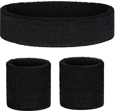 Flintronic Serre Poignets Bracelets pour Sports, 2 Pièces Bracelet Poignet de Sport, Serre Poignet Sweatbands Absorbants pour Gym/Tennis/Course/Basket-Ball
