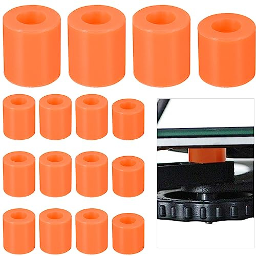 DAOKAI 3D Drucker Silikon Nivelliersäule,16 mm 18 mm Heatbed Silikon-Nivelliersäule Silikondämpfer Heatbed Leveling Hitzebeständig für Ender 3/Ender 3 V2, CR-10-Serie