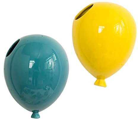OUNONA 2St Ballonblumentopf aus Keramik hängender pflanzer aus Keramik runde Vase kinderzimmer wanddeko wandpolsterung kinderzimmer Papierbecher Töpfe für Pflanzen Kuchen