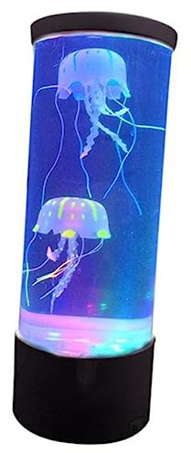 Gadpiparty Led Quallen Lampe Tischlampe Led Aquarium Stimmungslicht Mit Farbwechsel Und Fernbedienung Mittelgroß Weiches Licht Für Wohnzimmer Schlafzimmer Und Büro Dekorative Schreibtischleuc