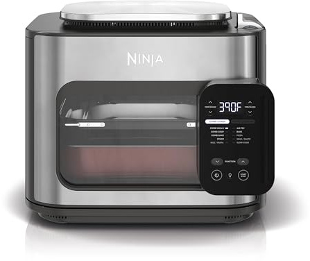 Ninja SFP700 Combi All-in-One Multicooker, Oven, & Air Fryer, 10-in-1 Functions, 15-Min Meals, Digital Display, Stainless Steel (Renewed), 14.92 x 15.43 x 13.11
