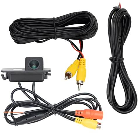 Attisfiera Auto Rückwärtskamera in Kennzeichenleuchte Einparkhilfe für Mondeo Focus Kuga S-Max Rückfahrkamera,Kofferraum Kamera,Auto Rückkamera,Backup Rückfahrkamera