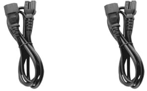 2 set of 10A IEC 320 C14 to C15 AC Power Extension Cord IEC320 for Computer PDU UPS