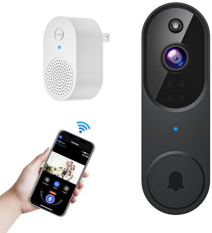 Orbitell 1080p Wireless Wi-Fi Video Doorbell Camera with Two Way Audio, AI Motion Detection, Night Vision and Cloud Storage