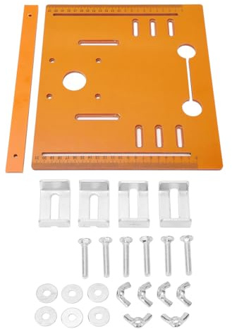 Circular Saw Base Plate,Punch Table Plate Cut Guide Accessories Rail Bottom Press Board Mini Woodworking Benches Router Flip Clear Scale for Processing Multifunctional Trimming