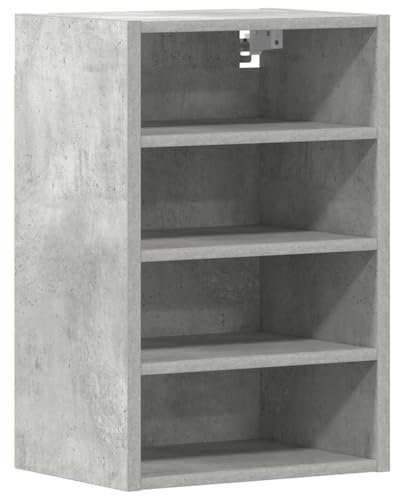 vidaXL Armario Colgante contrachapada Gris hormigón 40x29,5x60 cm, Armario de Cocina, Armario, Armario de Pared, Armario de Almacenamiento, aparador