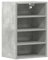 vidaXL Armario Colgante contrachapada Gris hormigón 40x29,5x60 cm, Armario de Cocina, Armario, Armario de Pared, Armario de Almacenamiento, aparador