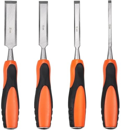 IUVYTA 4 pz Professionale Intaglio del Legno Scalpello Coltello Set di Utensili A Mano for Base Intagliare Dettagliati Falegnami Sgorbie Scalpello for Legno Strumenti Fai da Te lntaglio Legno Set