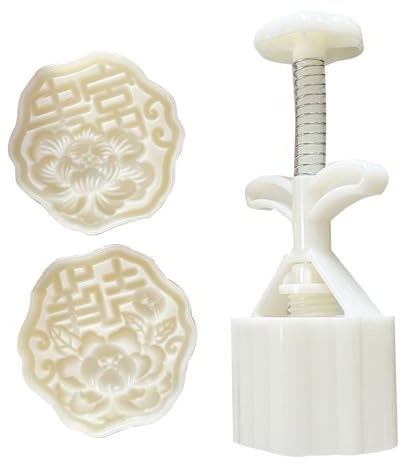 Flower Pattern Dessert Press Molds Cookie Stamp Chinese MidAutumn Dessert Maker Decorating Tool for Making Cookie