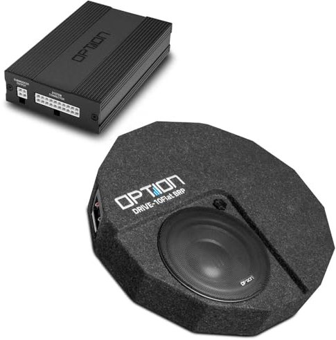 Option Sistema audio DSP V2 compatibile con Hyundai i30 PD/PDE con sistema audio standard – 100% Plug & Play con amplificatore DSP e subwoofer piatto passivo ruota di scorta
