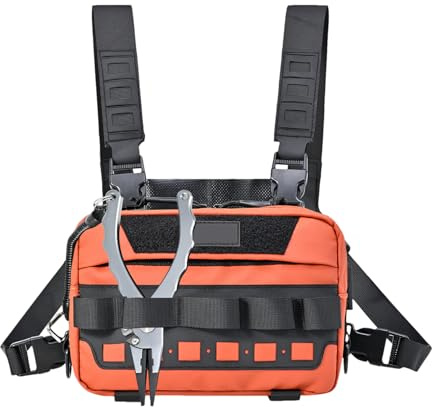 Dopsyesn Peto Para Pesca Con Mosca - Bolso Deportivo Pechera Para Exteriores - Chaleco Ligero Unisex Para Senderismo Ciclismo Camping Y