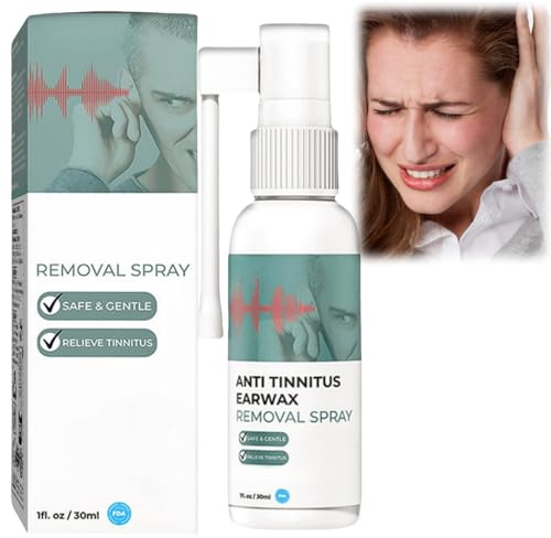 Hearing Restoration Spray,Tinnitus Relief Spray,Effective Earwax Cleaning Spray,Soothing Cleansing Care Liquid for Ears,Earwax Removal Drops for Daily,Natural Tinnitus Relief for Ringing Ears