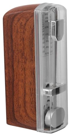 Hemobllo Mechanisches Metronom Universal Mini Metronom Für Klavier Gitarre Geige Zither Trommel Tragbares Holz 4.33X2.01X1.18In