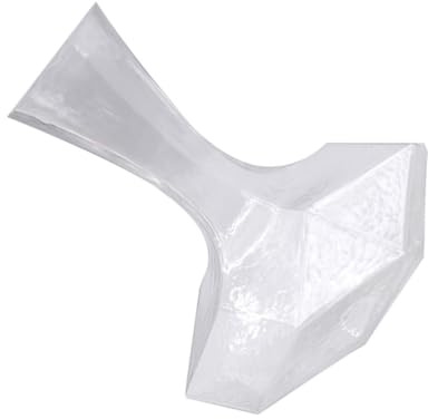 PAMINGONO Decanter Vino da Casa in Vetro Trasparente Design Geometrico Elegante Contenitore per Aerare e Conservare Vini e Liquori Maneggevole e Resistente per Uso Quotidiano