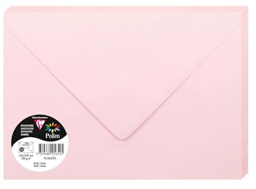 Clairefontaine pollenkraft självhäftande kuvert C5 Rosa