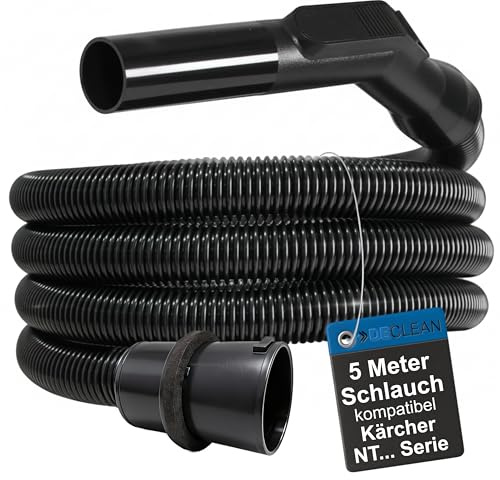 5 Meter Saugschlauch Schlauch kompatibel mit Kärcher NT 555,NT 601,NT 602,NT 611,NT 700,NT 701,NT 702, NT 720, NT 773,NT 800,NT 801,NT 802,NT 993