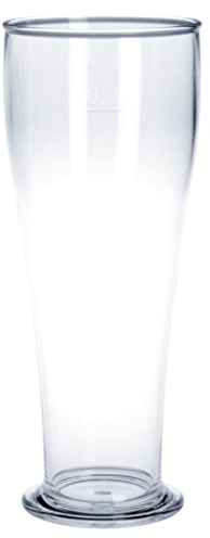 SET 90 St. Weizenbierglas 0,5l SAN Glasklar Kunststoff Spülmaschinen fest, lebensmittelecht