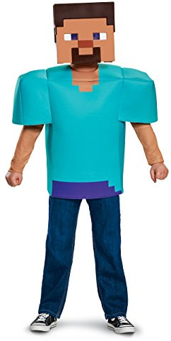 DISGUISE Costume Minecraft Steve Bambino, Costume Videogiochi Bambini Disponibile Taglia S, M e L