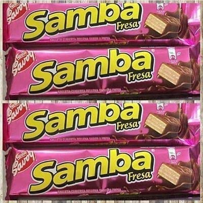 Samba Fresa Strawberry Savoy 4 unit 32 g each