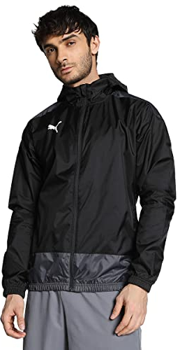 PUMA Herren teamGOAL 23 Training Rain Jack Regenjacke, Black-Asphalt, S