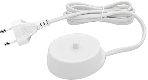 Rnitle Chargeur de Brosse à Dents Electrique,Compatible avec Sonicare HX6100 HX3000 HX6530 HX6710,Chargeur de Voyage de Remplacement,Charge Toothbrush d'alimentation étanche Adaptateur Cordon(Blanche)