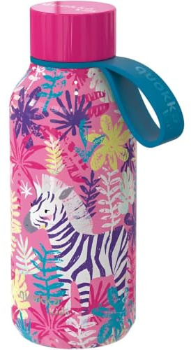 Quokka KIDS BOTELLA TERMO SOLID CON COLGADOR ZEBRAS 330 ML